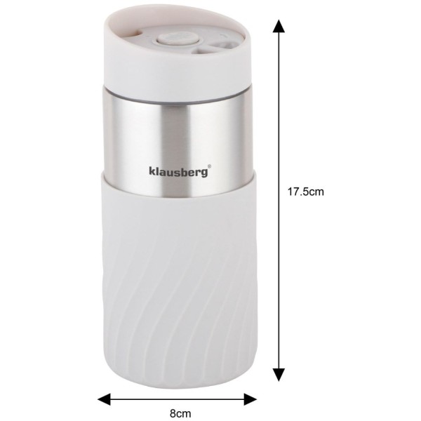 Термокружка 300 мл Klausberg бежевого кольору KB-7632