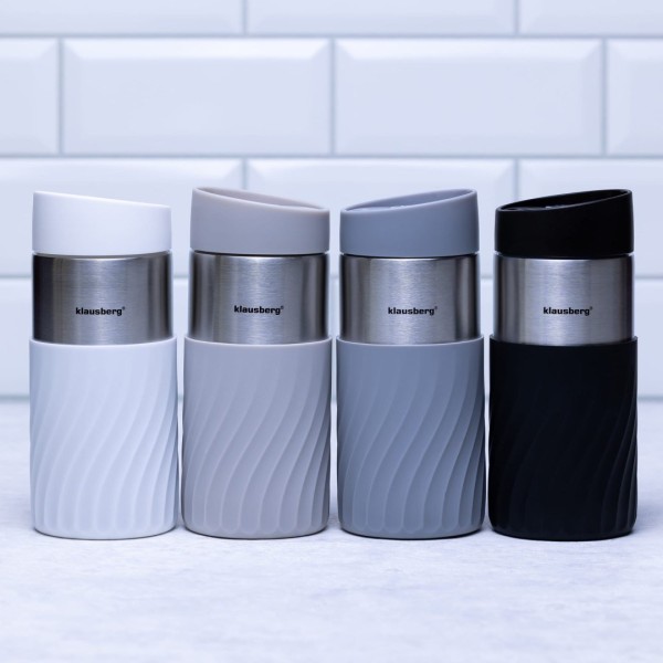 Термокружка 300 мл Klausberg бежевого кольору KB-7632