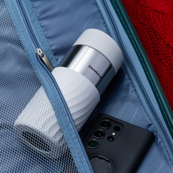 Термокружка 300 мл Klausberg бежевого кольору KB-7632