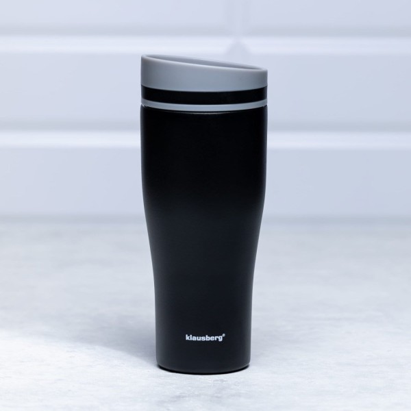 Термокружка 380 мл KLAUSBERG ЧОРНА KB-7617