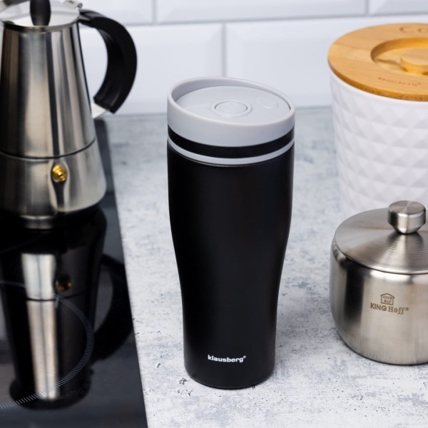 Термокружка 380 мл KLAUSBERG ЧОРНА KB-7617