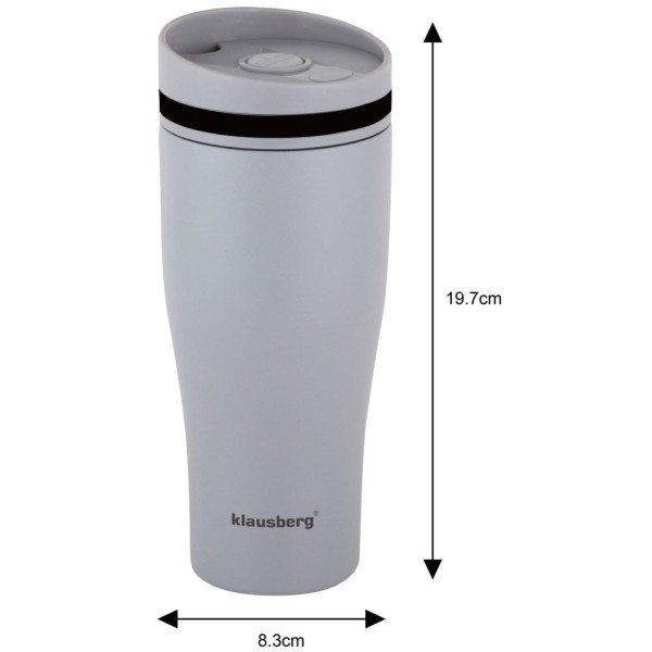 Термокружка 380 мл Клаусберг сіра KB-7618