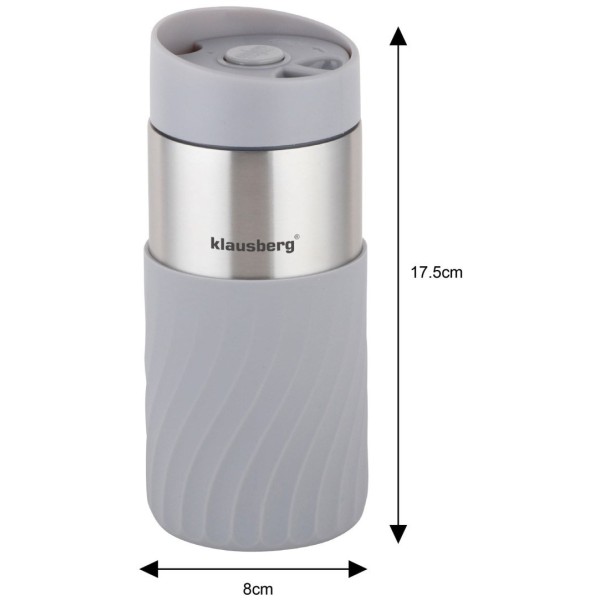 Термокружка 300 мл Klausberg сіра KB-7630