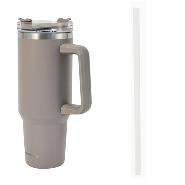 СТАЛЕВА ТЕРМОЧАШКА 1100 мл З РУЧКОЮ ТА ТРУБОЧКОЮ KLAUSBERG KB-7943