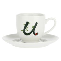 LA PORCELLANA BIANCA SOLOTUA Чашка з блюдцем 90 мл, U візерунок