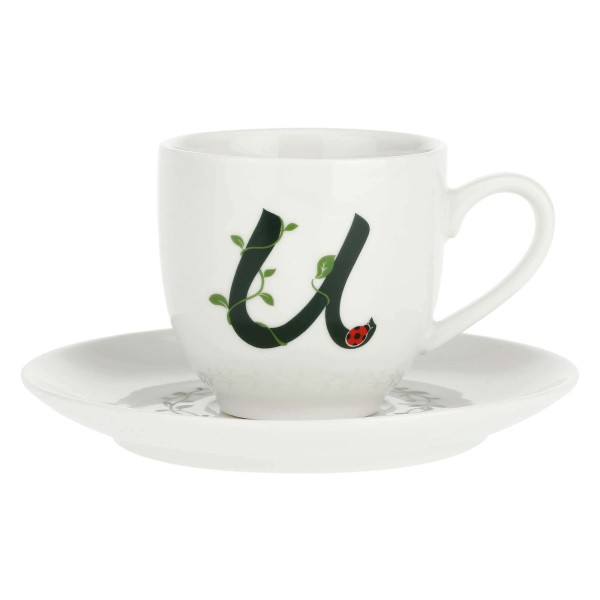 LA PORCELLANA BIANCA SOLOTUA Чашка з блюдцем 90 мл, U візерунок