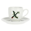 LA PORCELLANA BIANCA SOLOTUA Чашка з блюдцем 90 мл, візерунок X