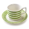 JOY Набір із 6 чашок із блюдцями, зелений, 210 мл