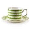 JOY Набір із 6 чашок із блюдцями, зелений, 210 мл