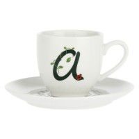 LA PORCELLANA BIANCA SOLOTUA Чашка з блюдцем 90 мл, візерунок A