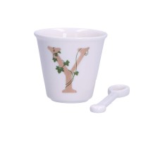 Filiżanka z łyżeczką La Porcellana Bianca UNICO (75 ml)