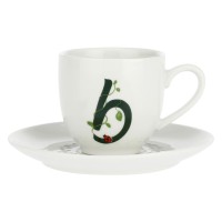 LA PORCELLANA BIANCA SOLOTUA Чашка з блюдцем 90 мл, візерунок B