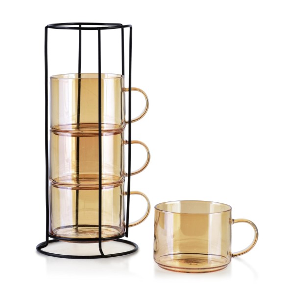 Zestaw filiżanek Mondex PETER HONEY (4 x 350 ml)