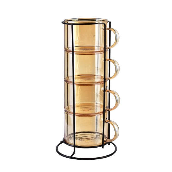 Zestaw filiżanek Mondex PETER HONEY (4 x 350 ml)