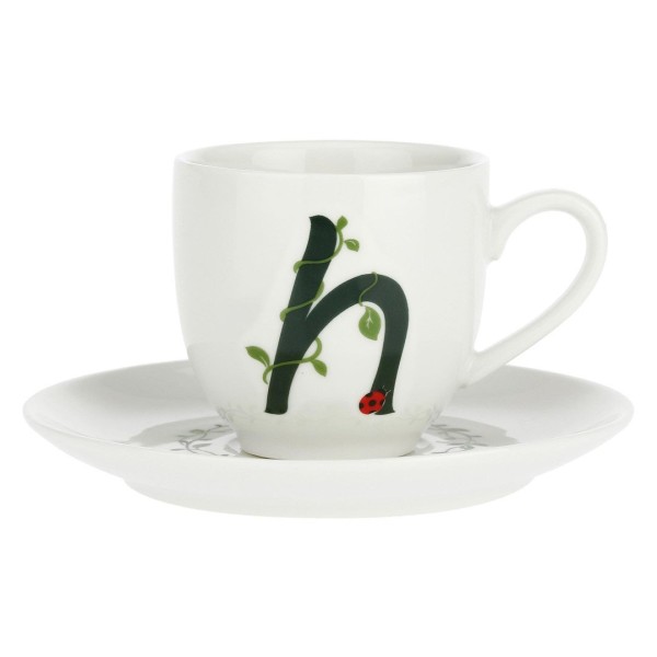 LA PORCELLANA BIANCA SOLOTUA Чашка з блюдцем 90 мл, малюнок H