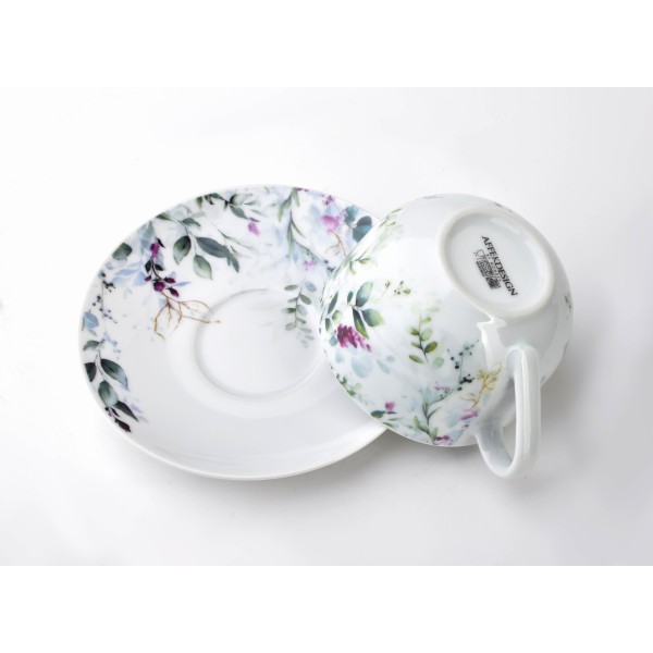 Komplet filiżanek ze spodkiem Affekdesign JOY (2 x 245 ml)