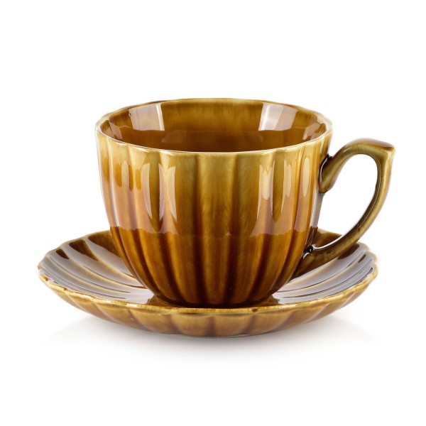 Чашка з блюдцем EVIE HONEY 300 мл