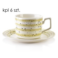 Zestaw filiżanek Affekdesign JOY (6 sztuk, beżowe)