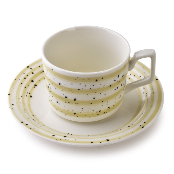 Набір JOY із 6 чашок і блюдець, бежевий