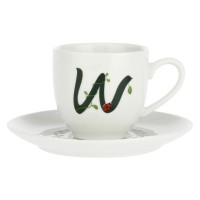 LA PORCELLANA BIANCA SOLOTUA Чашка з блюдцем 90 мл, візерунок W