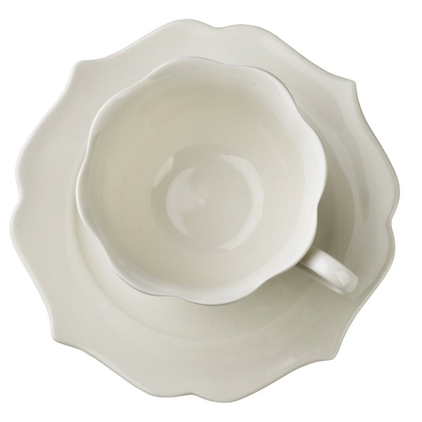 ISABELLE Komplet 6 filiżanek białych 200ml