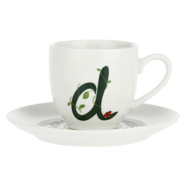 LA PORCELLANA BIANCA SOLOTUA Чашка з блюдцем 90 мл, малюнок D
