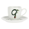LA PORCELLANA BIANCA SOLOTUA Чашка з блюдцем 90 мл, малюнок Q
