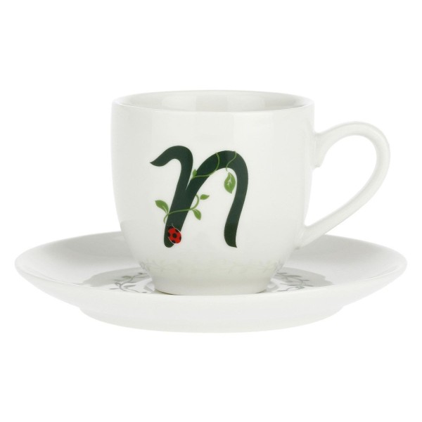 LA PORCELLANA BIANCA SOLOTUA Чашка з блюдцем 90 мл, малюнок N