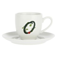 LA PORCELLANA BIANCA SOLOTUA Чашка з блюдцем 90 мл, візерунок O