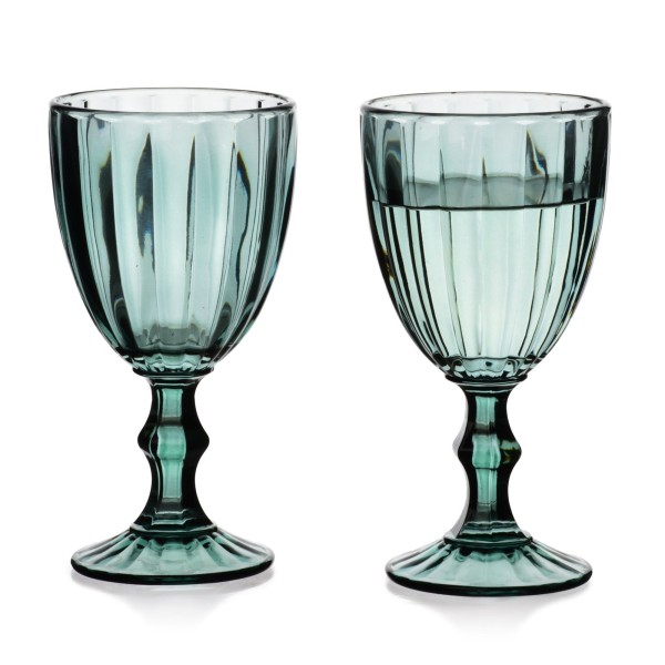 ELISE STRIPES Набір із 4 склянок 320 см 9x9x17 см зелений