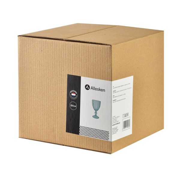 ELISE STRIPES Набір із 4 склянок 320 см 9x9x17 см зелений