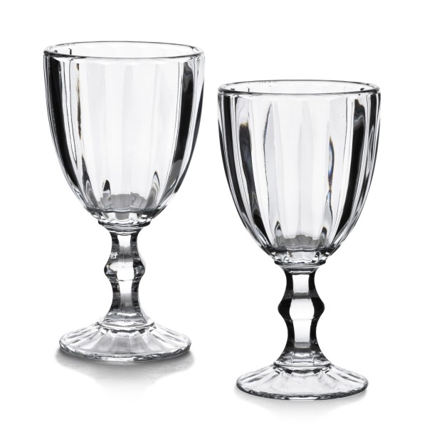 ELISE STRIPES Набір із 4 склянок 300 мл прозорий 9x9x17 см