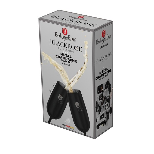 Kieliszki do szampana Berlinger haus BH-8664 (kolekcja black rose)