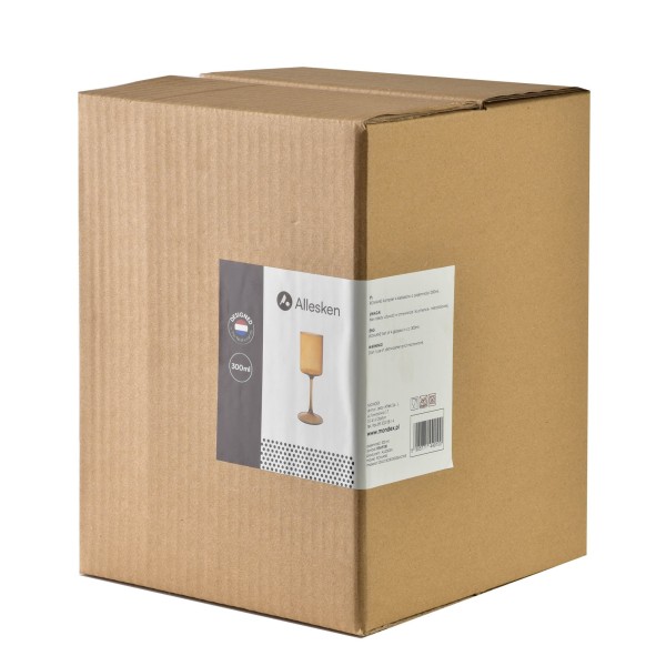 РОМАНСЬКИЙ Набір із 4 склянок 300 мл боросилікатний 7x7x22 см