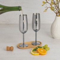 Келихи для шампанського BerlingerHaus Matte Black Collection BH-8665