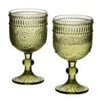 Komplet kieliszków Allesken ELISE GREEN (4 szt., 330 ml)