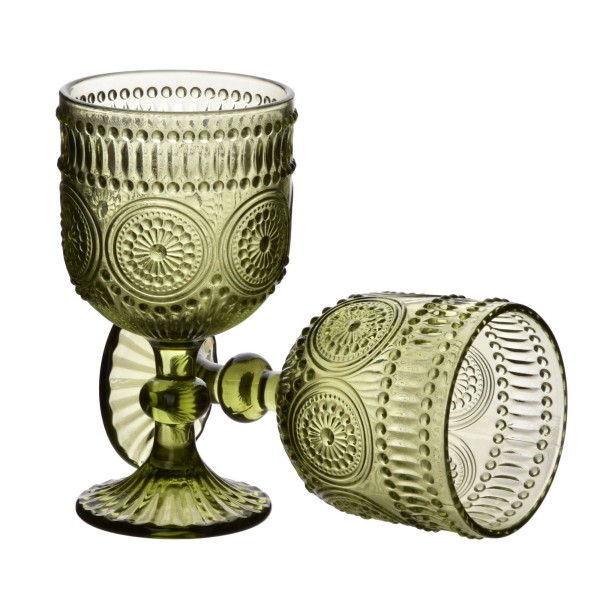 Komplet kieliszków Allesken ELISE GREEN (4 szt., 330 ml)