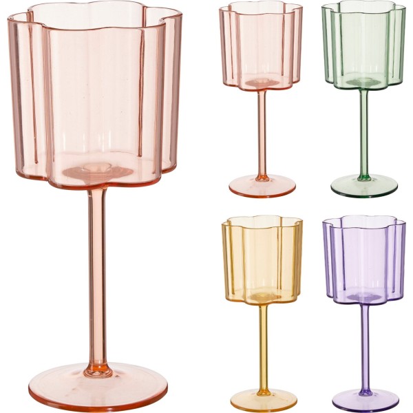 Kieliszek do wina z tworzywa 300ml 4 kolory