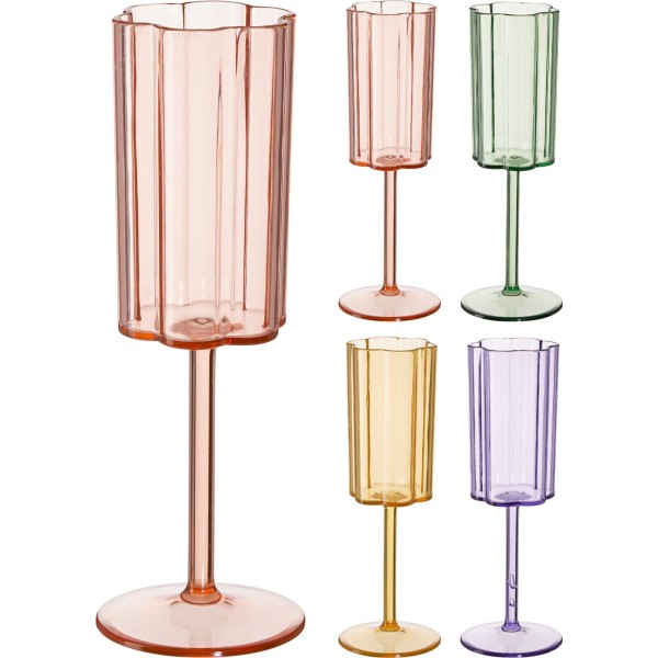Kieliszek do szampana z tworzywa 200ml 4 kolory