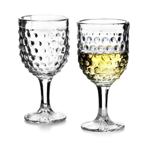 Komplet kieliszków do wina Affekdesign Elise Dots (6 szt., 280 ml)