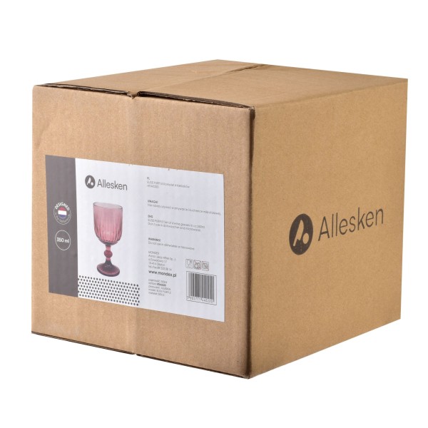 ELISE PURPLE Набір із 4 склянок 350 мл 9x16,4 см