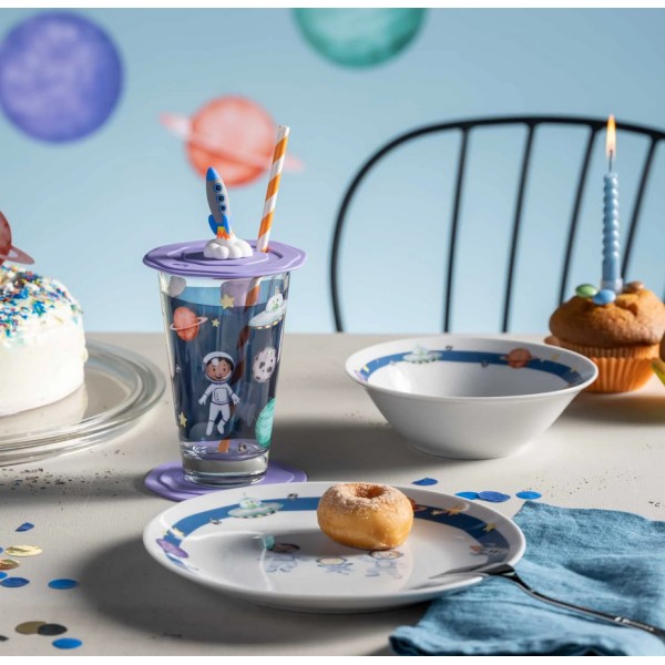 Szklanka z pokrywą i spodkiem Leonardo BAMBINI AVVENTURA (300 ml)