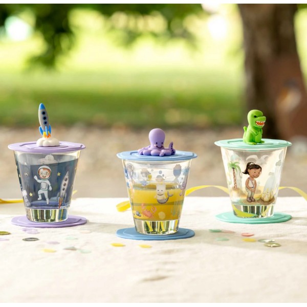 Szklanka z pokrywą i spodkiem Leonardo BAMBINI AVVENTURA (215 ml)