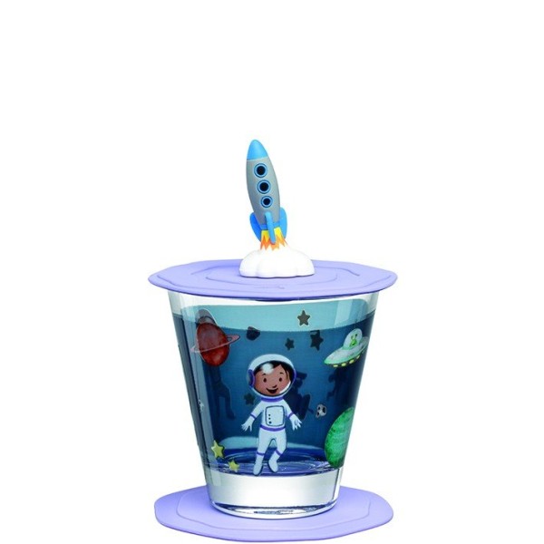 Szklanka z pokrywą i spodkiem Leonardo BAMBINI AVVENTURA (215 ml)