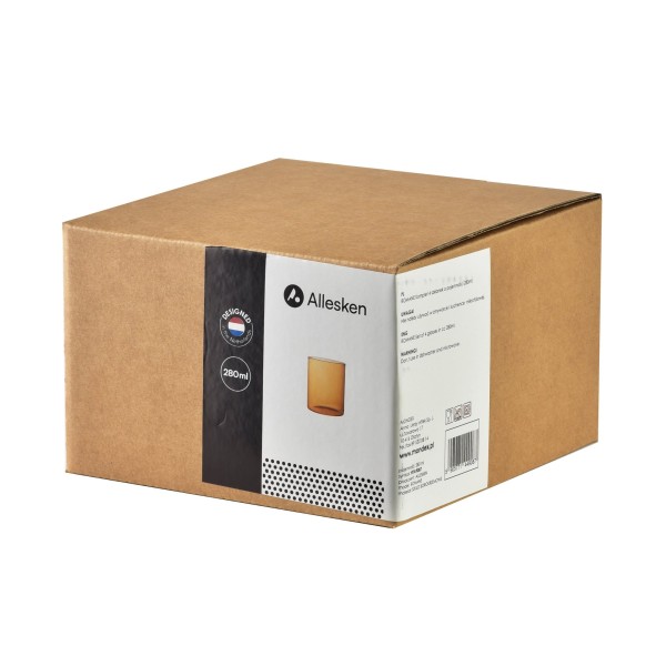 РОМАНСЬКИЙ Набір із 4 склянок 280 мл боросилікатний 7x7x9 см