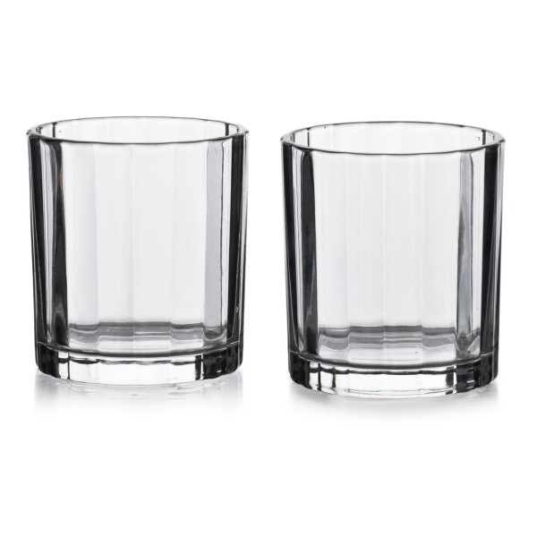 ELISE STRIPES Набір із 4 склянок 310 мл прозорий 8x8x9 см