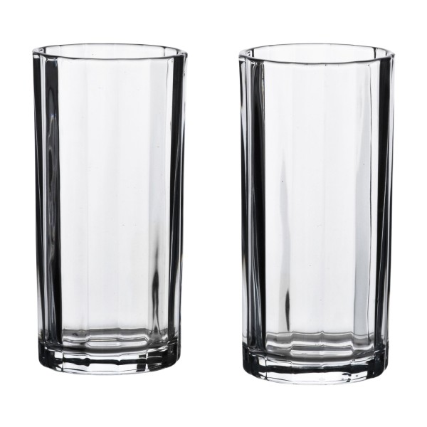 ELISE STRIPES Набір з 4 склянок 360 мл прозорий 7x7x15 см