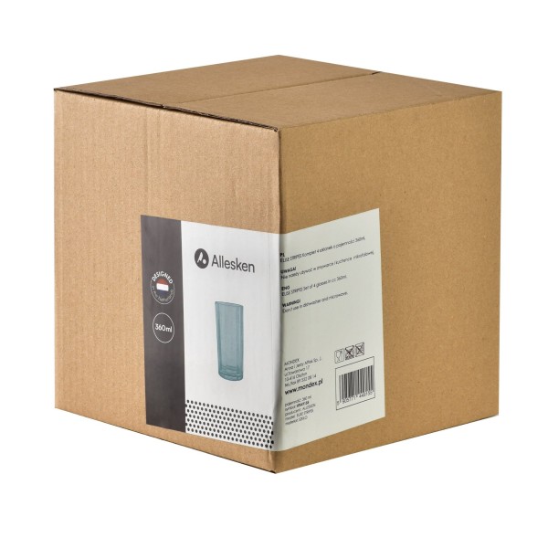 Zestaw szklanek Allesken ELISE STRIPES (4 szt., 360 ml)
