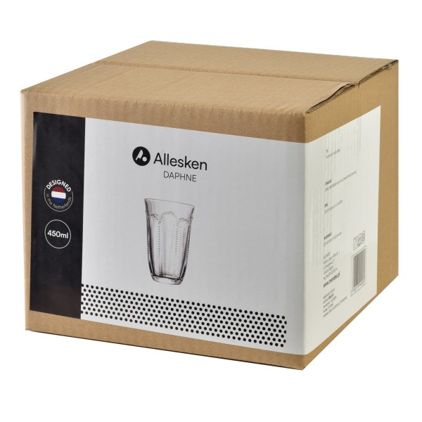 DAPHNE Набір із 4 склянок 450 мл 9,5x5,2x13,9 см