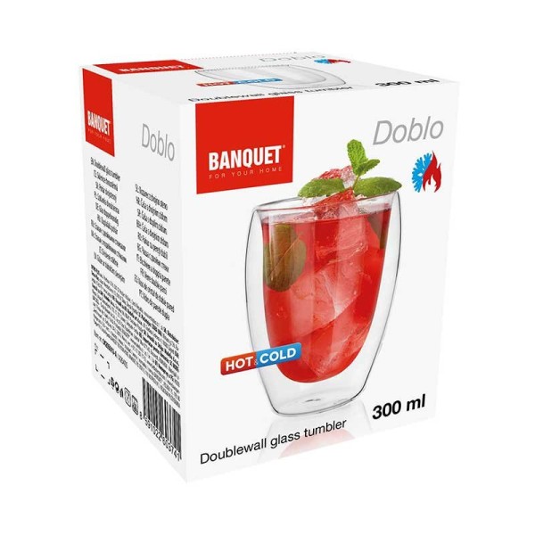 Термосклянка з подвійними стінками 300 мл для кави та напоїв